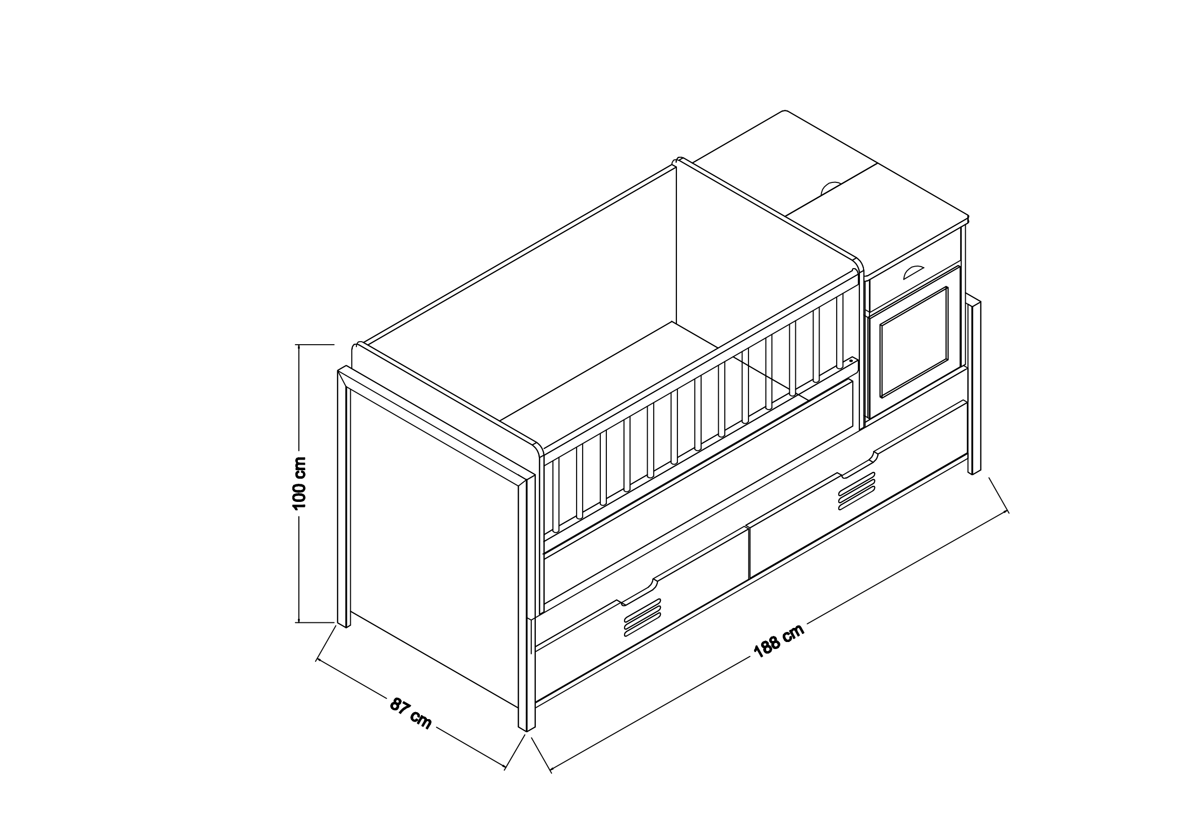 Piyano Mobilya Oscar Cradle