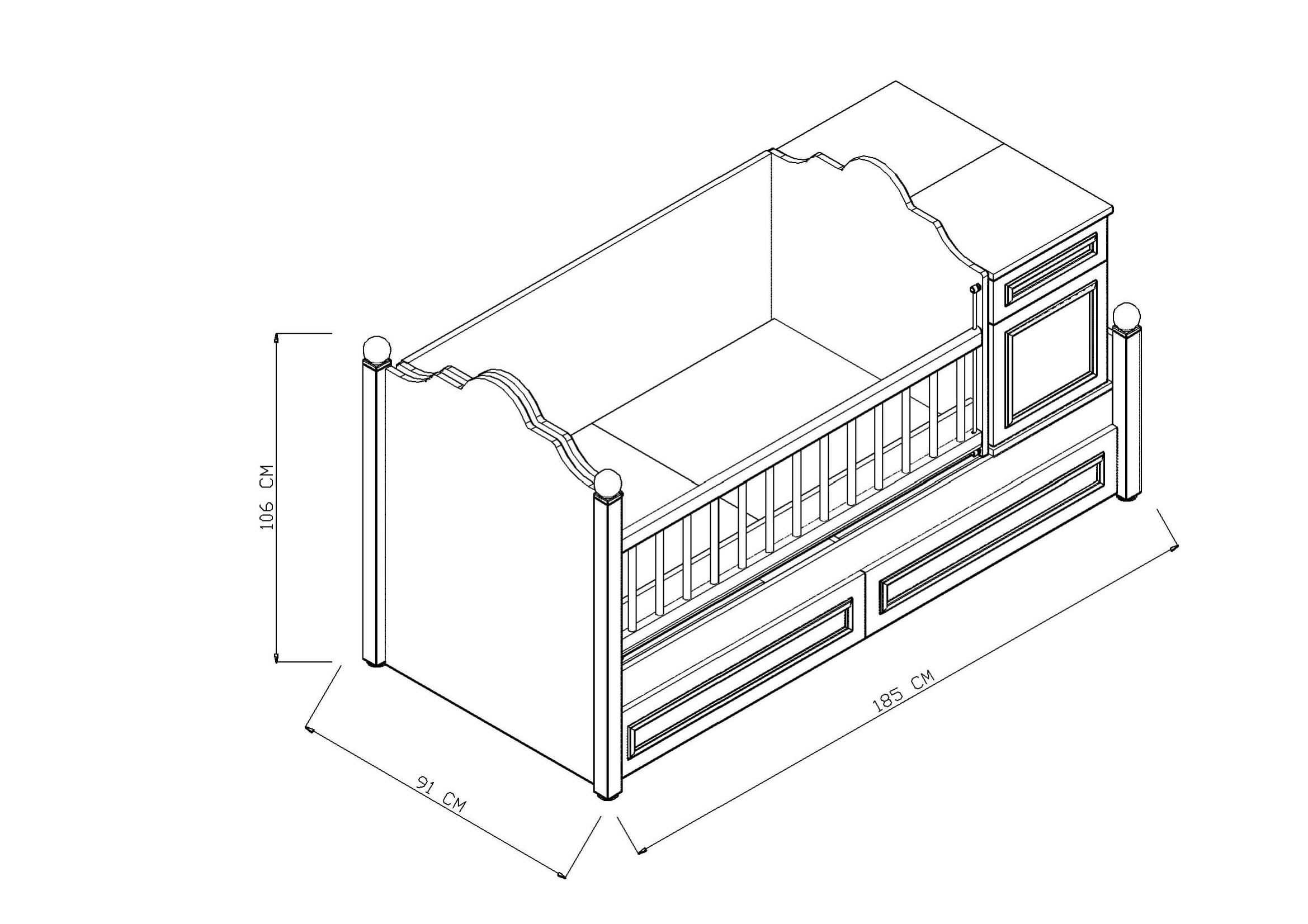 Piyano Mobilya Ayla Cradle