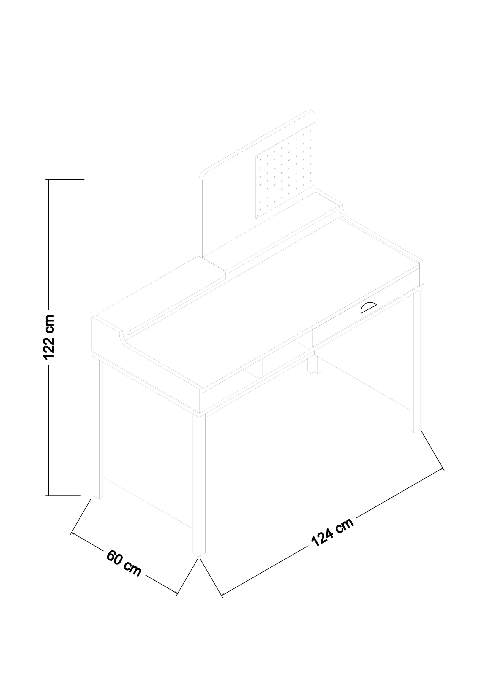 Piyano Mobilya Oscar Study Desk