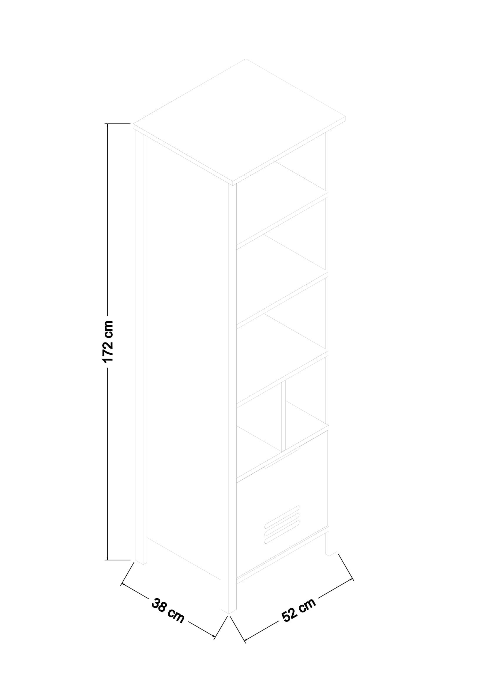 Piyano Mobilya Oscar Bookcase