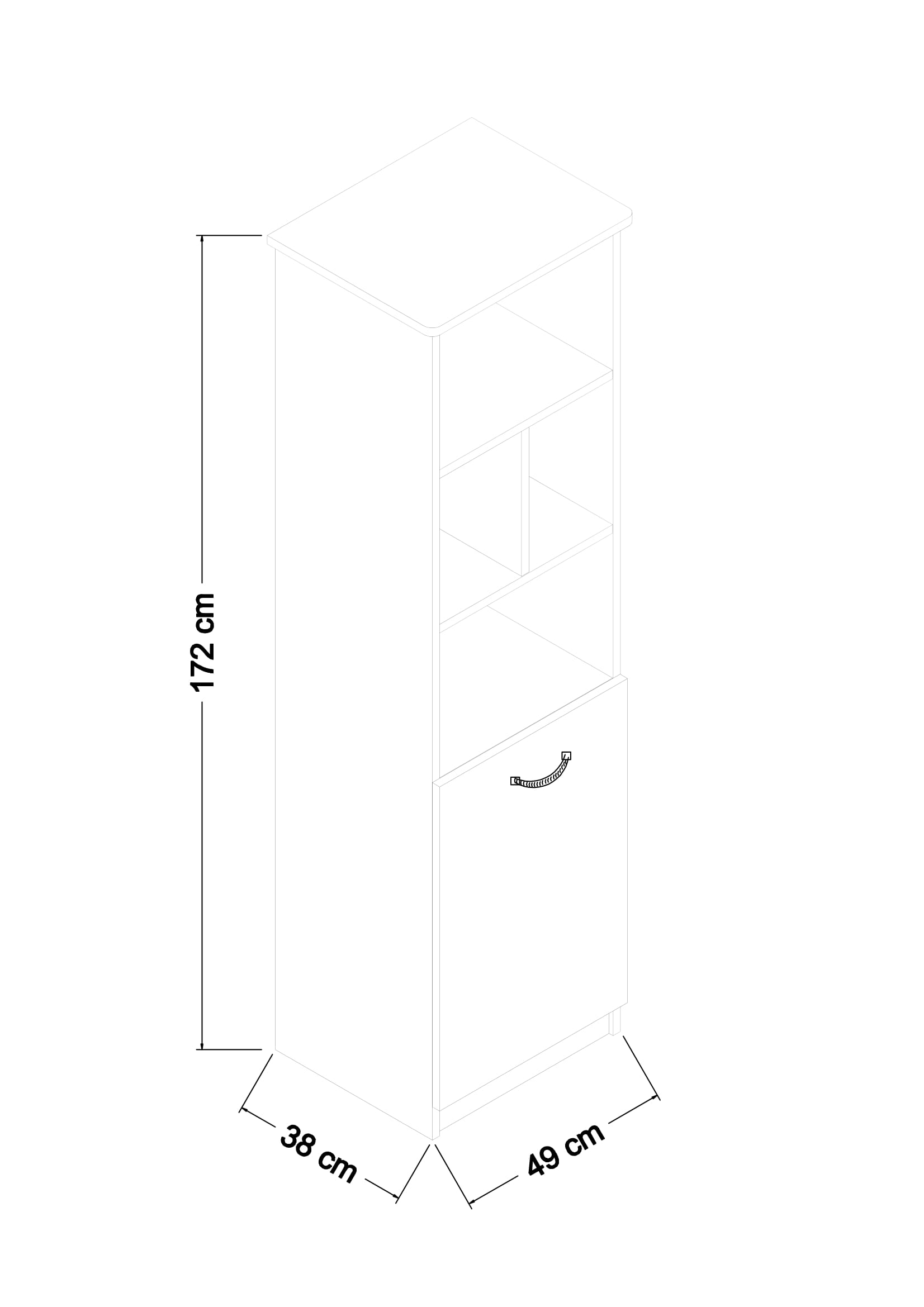 Piyano Mobilya Solider Bookcase