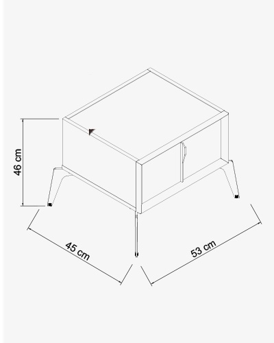 Piyano Mobilya Toledo Nightstand