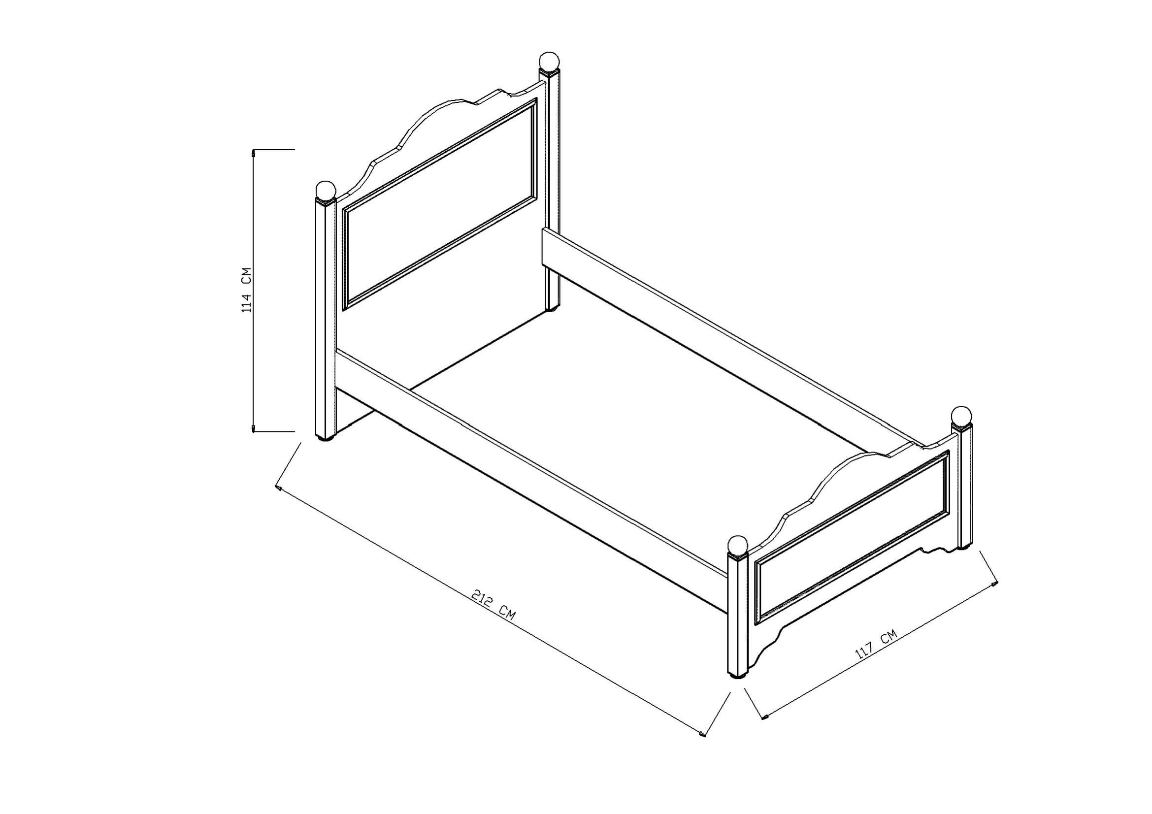 Piyano Mobilya Ayla Bedstead