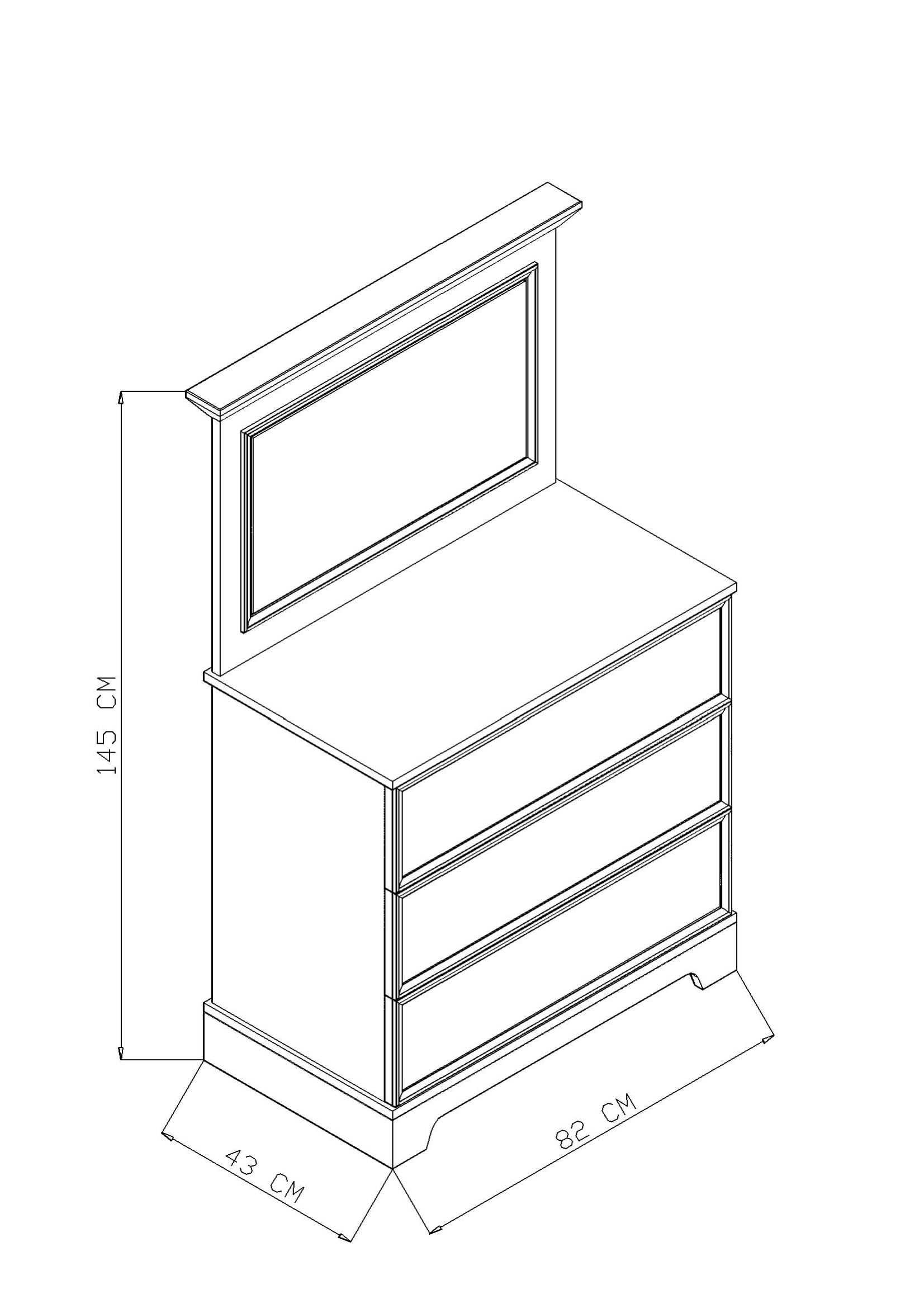 Piyano Mobilya Melis Chiffonier