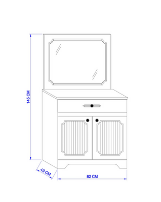 Piyano Mobilya Roma Chiffonier