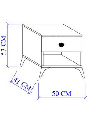 Piyano Mobilya Mado Nightstand