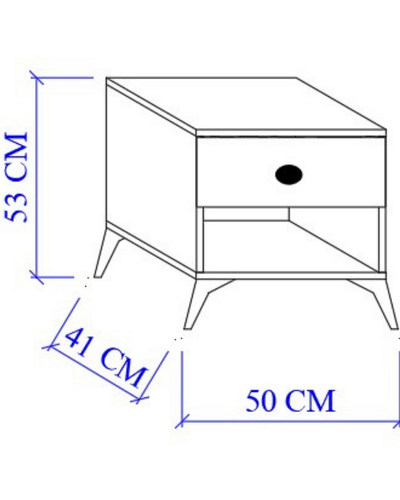 Piyano Mobilya Mado Nightstand